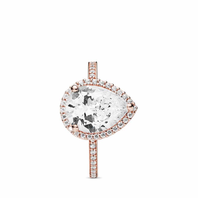 Pandora Rose™ Radiant Teardrop Promise Ring Egypt BM1876429